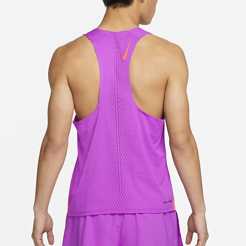 Jual Baju Lari Nike Dri-Fit Adv Aeroswift Racing Singlet Vivid Purple Original Dm4625-551 - hoopspoint.com