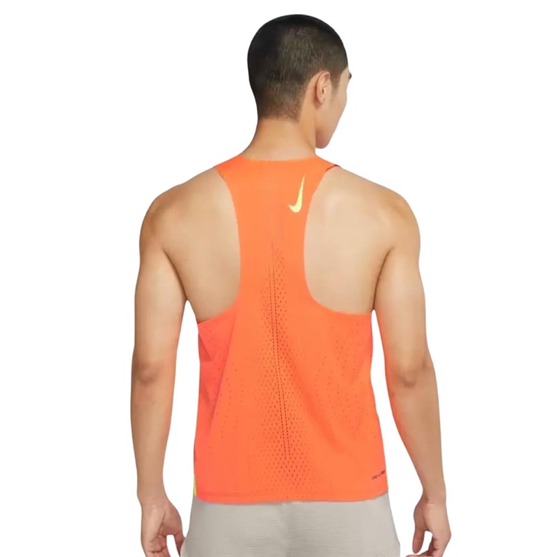 Jual Sepatu Unknown Nike Dri-Fit Adv Aeroswift Singlet Orange Original Dm4625-803 - hoopspoint.com