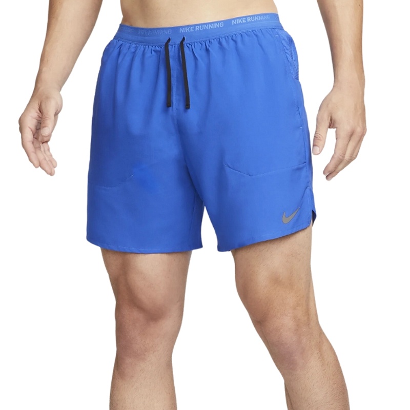 Jual Celana Lari Nike Nike Dry Fit Striped 7 Inch Brief Lined Running Shorts Blue Original Dm4762-480 - hoopspoint.com