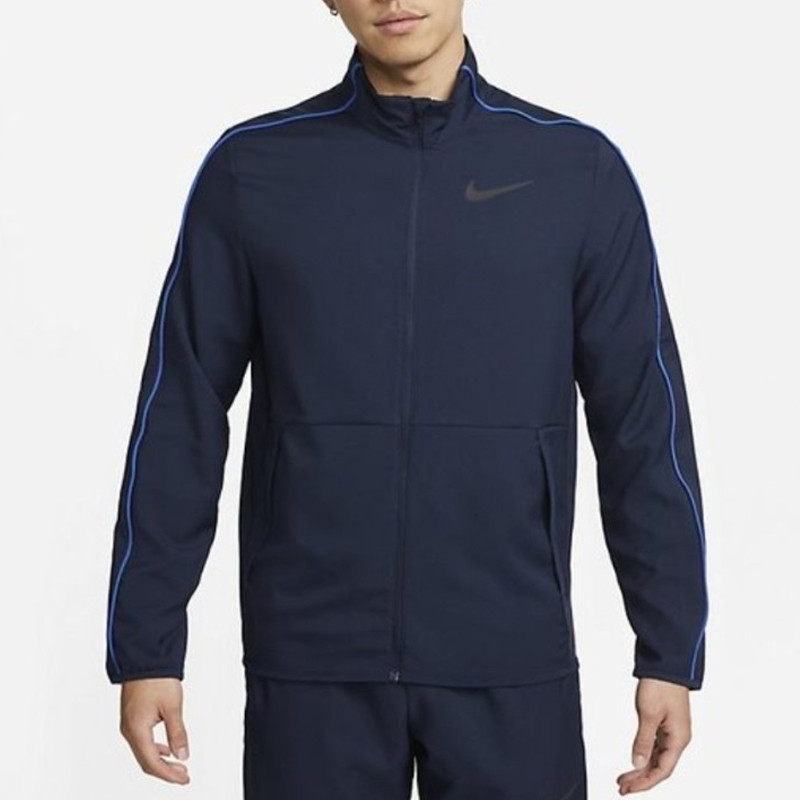 Beli Baju Lari Nike Dri-Fit Team Woven Jacket Obsidian Original Dm6620-451