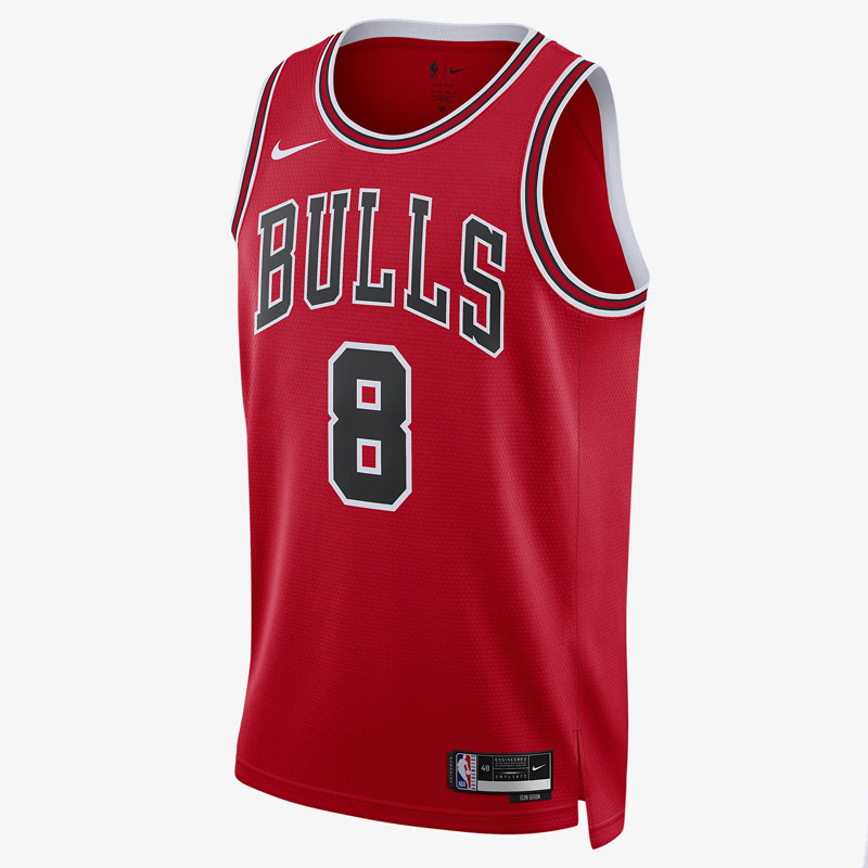 Jual Baju Basket Nike Zach Lavine Chicago Bulls Icon Edition Swingman Jersey Red Original Dn2000-657 - hoopspoint.com