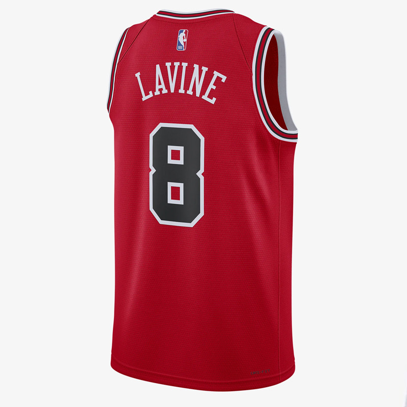 Jual Baju Basket Nike Zach Lavine Chicago Bulls Icon Edition Swingman Jersey Red Original Dn2000-657 - hoopspoint.com