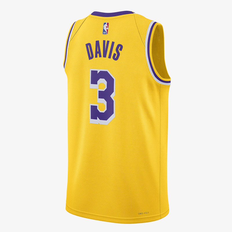 Jual Baju Basket Nike Anthony Davis Los Angeles Lakers Icon Edition Swingman Jersey Yellow Original Dn2009-729 - hoopspoint.com