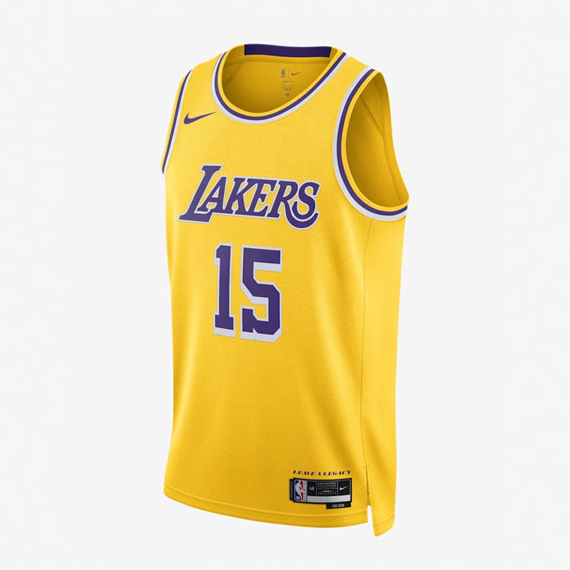Jual Baju Basket Nike Austin Reaves Los Angeles Lakers Icon Edition Swingman Jersey Yellow Original Dn2009-735 - hoopspoint.com
