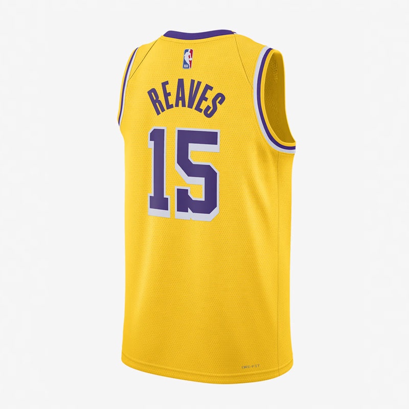 Jual Baju Basket Nike Austin Reaves Los Angeles Lakers Icon Edition Swingman Jersey Yellow Original Dn2009-735 - hoopspoint.com