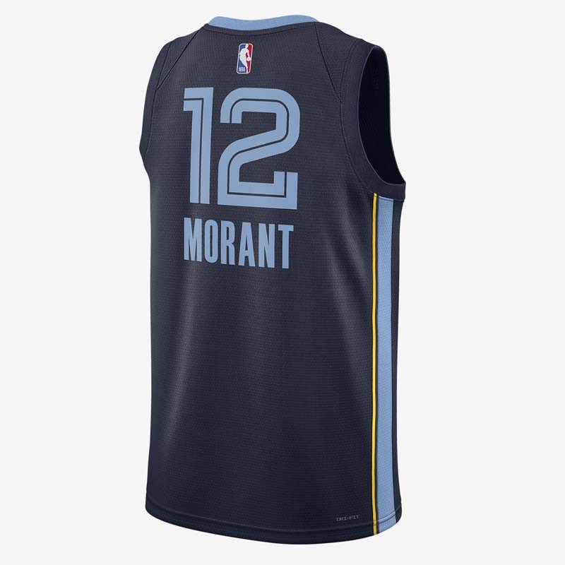 Jual Baju Basket Nike Ja Morant Memphis Grizzlies Icon Edition Swingman Jersey College Navy Original Dn2010-419 - hoopspoint.com