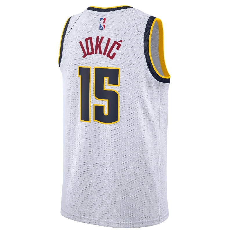 Jual Baju Basket Air Jordan Nikola Jokic Denver Nuggets Association Edition Swingman Jersey White Original Dn2075-100 - hoopspoint.com