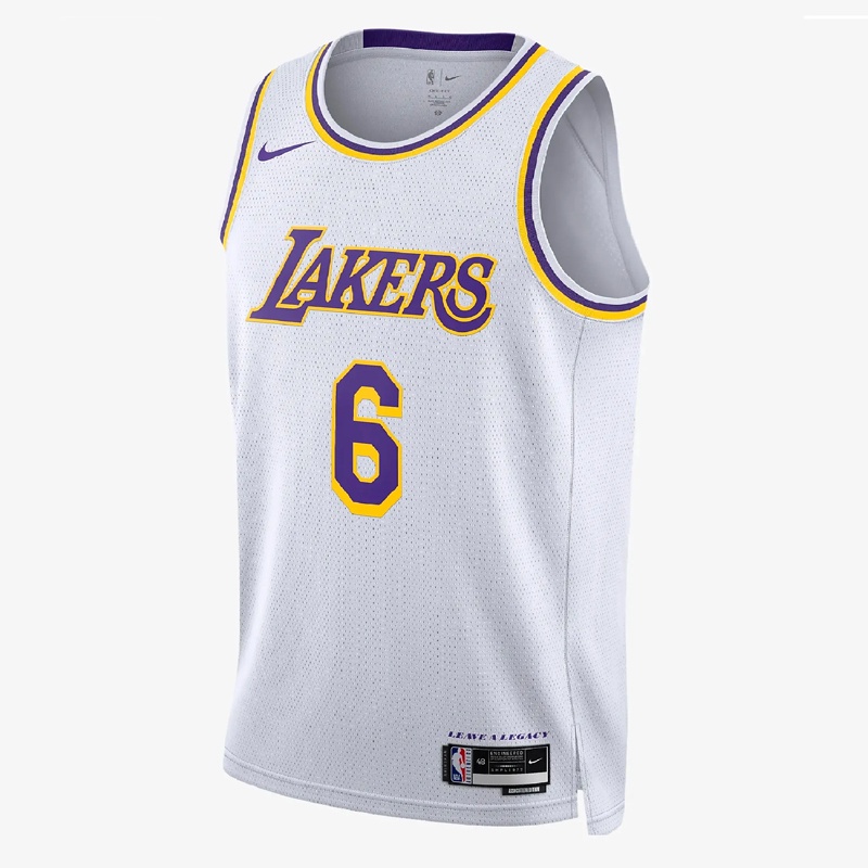 Jual Baju Basket Nike Lebron James Los Angeles Lakers Association Edition Swingman Jersey White Original Dn2081-100 - hoopspoint.com