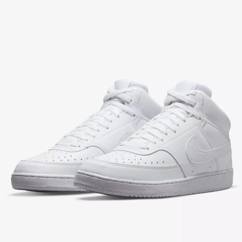 Jual Sepatu Sneakers Nike Court Vision Mid Next Nature Triple White Original Dn3577-100 - hoopspoint.com