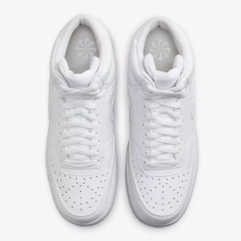 Jual Sepatu Sneakers Nike Court Vision Mid Next Nature Triple White Original Dn3577-100 - hoopspoint.com