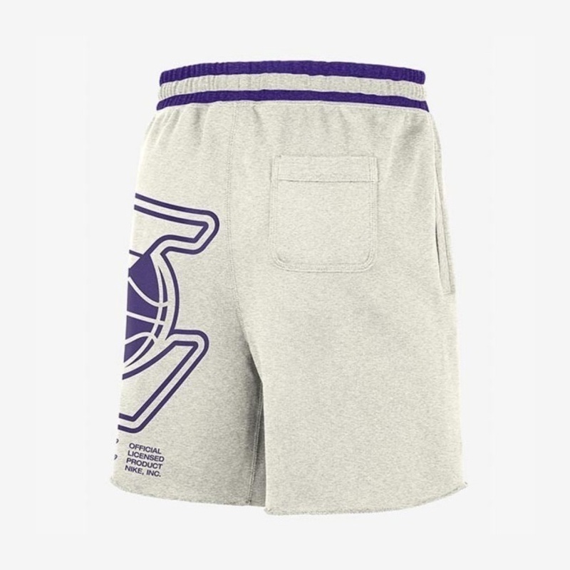 Jual Celana Basket Nike La Lakers Courtside Fleece Short White Original Dn4710-027 - hoopspoint.com