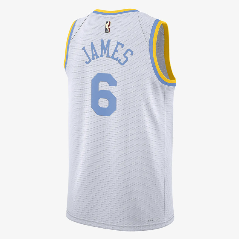 Jual Baju Basket Nike Lebron James Los Angeles Lakers Hwc Swingman Jersey White Original Do9448-101 - hoopspoint.com