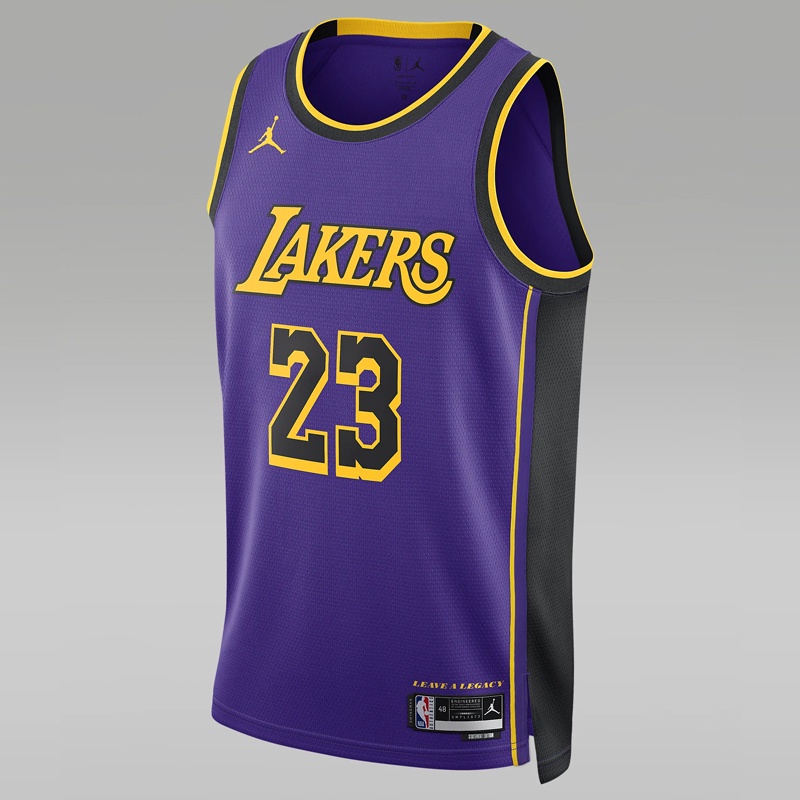 Jual Baju Basket Air Jordan Lebron James Los Angeles Lakers Statement Edition Swingman Jersey Field Purple Original Do9530-508 - hoopspoint.com