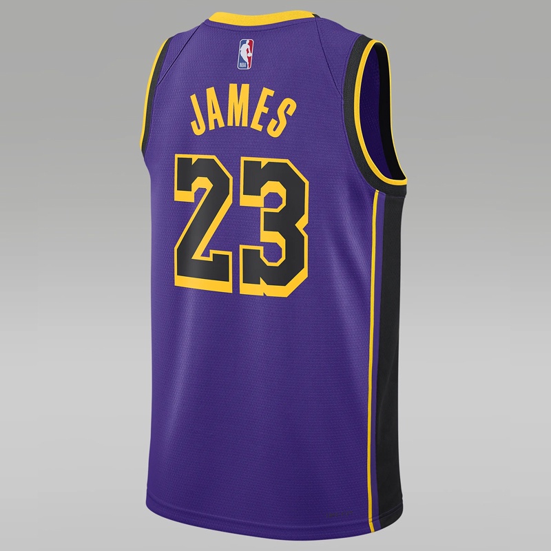 Jual Baju Basket Air Jordan Lebron James Los Angeles Lakers Statement Edition Swingman Jersey Field Purple Original Do9530-508 - hoopspoint.com