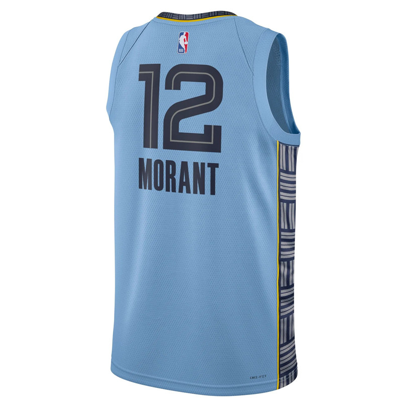 Jual Baju Basket Air Jordan Ja Morant Memphis Grizzlies Statement Edition Swingman Jersey Blue Original Do9531-422 - hoopspoint.com