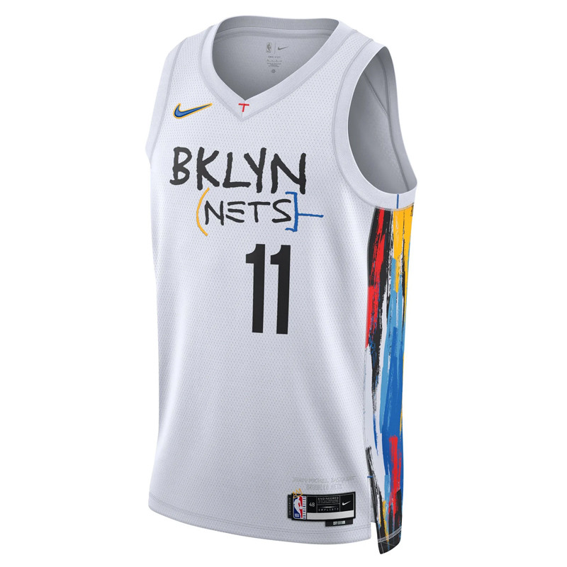 Jual Baju Basket Nike Kyrie Irving Brooklyn Nets City Edition Swingman Jersey White Original Do9585-103 - hoopspoint.com