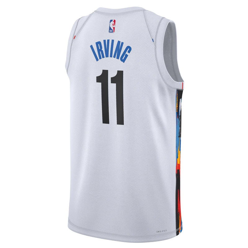 Jual Baju Basket Nike Kyrie Irving Brooklyn Nets City Edition Swingman Jersey White Original Do9585-103 - hoopspoint.com