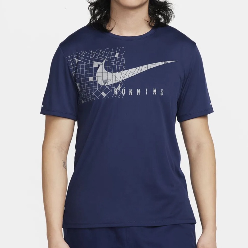 Jual Sepatu Unknown Nike Dri-Fit Uv Miler Run Division Tee Midnight Navy Original Dq6492-410 - hoopspoint.com