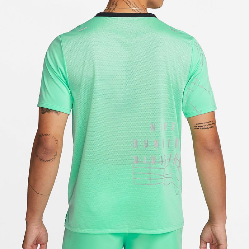 Jual Baju Lari Nike Run Division Rise 365 Tee Green Glow Original Dq6546-342 - hoopspoint.com