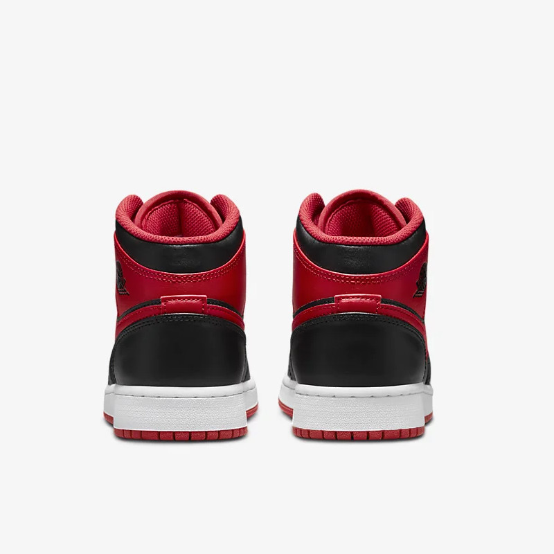 Jual Sepatu Sneakers Anak Air Jordan Aj 1 Mid Gs Alternate Bred Black Red Original Dq8423-060 - hoopspoint.com