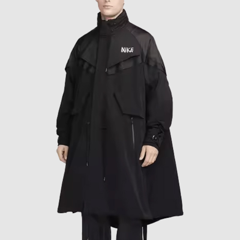 Jual Baju Sneakers Nike Nrg Sacai Trench Jacket Black Original Dq9028-010 - hoopspoint.com