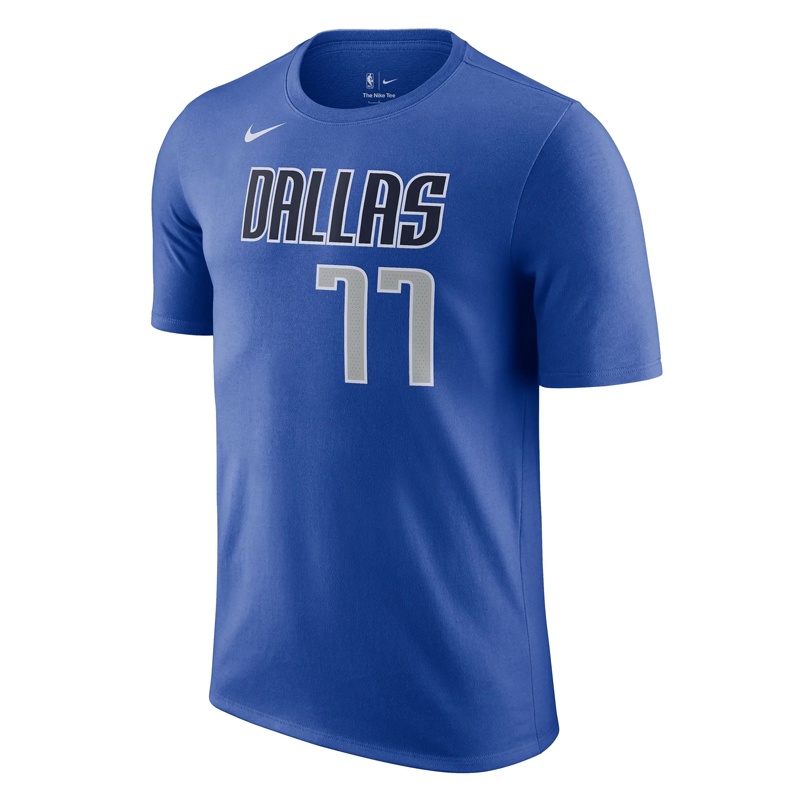 Jual Baju Basket Nike Dallas Mavericks Luka Doncic Tee Blue Original Dr6370-486 - hoopspoint.com