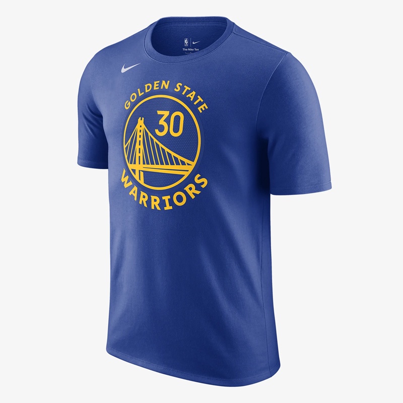 Jual Baju Basket Nike Stephen Curry Golden State Warriors Tee Rush Blue Original Dr6374-496 - hoopspoint.com