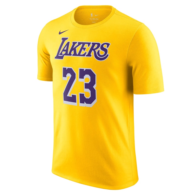 Jual Baju Basket Nike Lebron James Los Angeles Lakers Nba Tee Yellow Original Dr6380-734 - hoopspoint.com