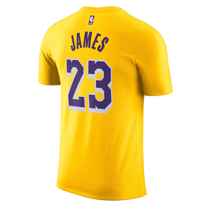 Jual Baju Basket Nike Lebron James Los Angeles Lakers Nba Tee Yellow Original Dr6380-734 - hoopspoint.com