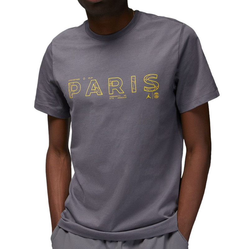 Jual Baju Sneakers Air Jordan Paris Saint-Germain Tee Grey Original Dv0634-014 - www.hoopspoint.com