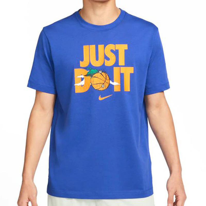 Jual Baju Basket Nike Just Do It Tee Blue Original Dv1213-480 - hoopspoint.com