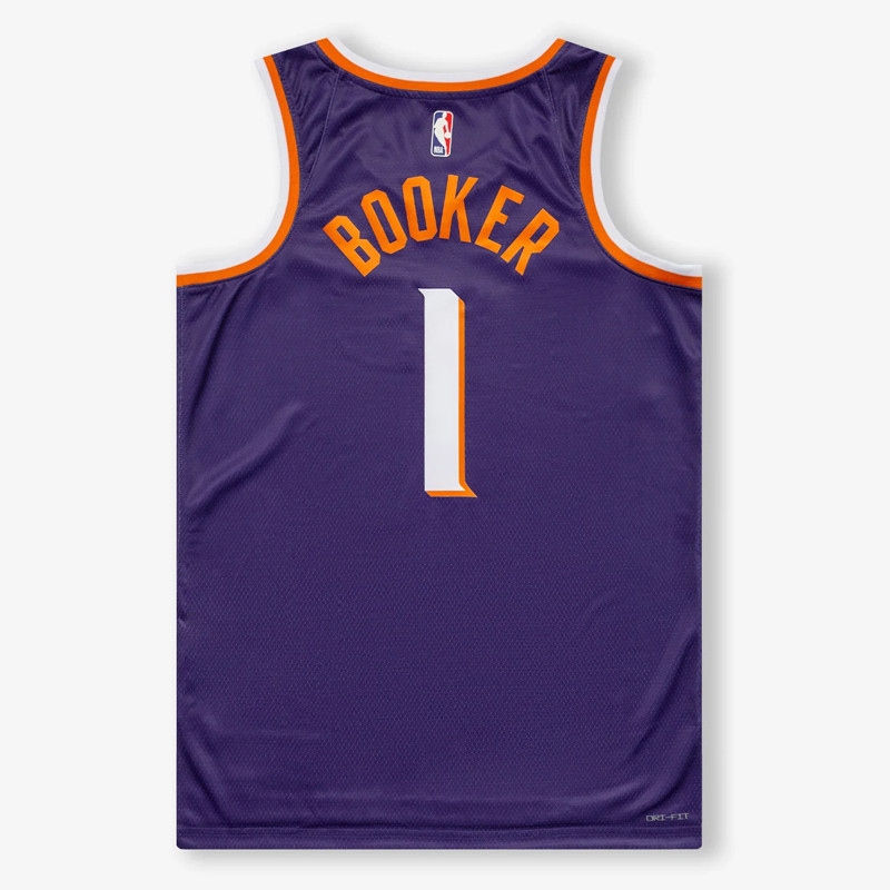 Jual Baju Basket Nike Devin Booker Phoenix Suns Icon Edition Swingman Jersey Purple Original Dv4855-566 - hoopspoint.com