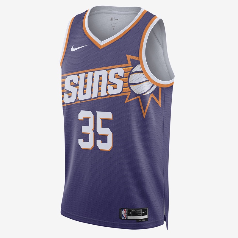 Jual Baju Basket Nike Kevin Durant Phoenix Suns Icon Edition Swingman Jersey New Orchid Original Dv4855-570 - hoopspoint.com