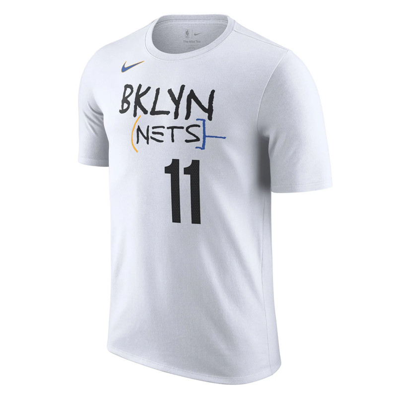 Jual Baju Basket Nike Kyrie Irving Brooklyn Nets City Edition Tee White Original Dv5975-103 - hoopspoint.com