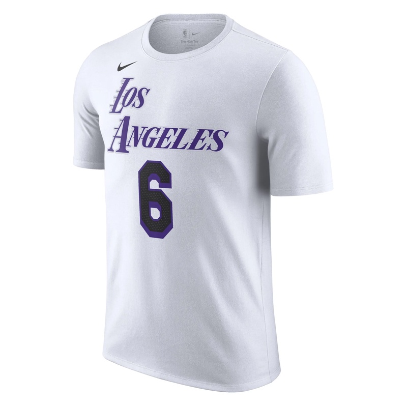 Jual Baju Basket Nike Lebron James Los Angeles Lakers City Edition Tee T-Shirt White Original Dv5993-100 - hoopspoint.com