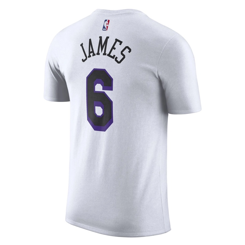 Jual Baju Basket Nike Lebron James Los Angeles Lakers City Edition Tee T-Shirt White Original Dv5993-100 - hoopspoint.com