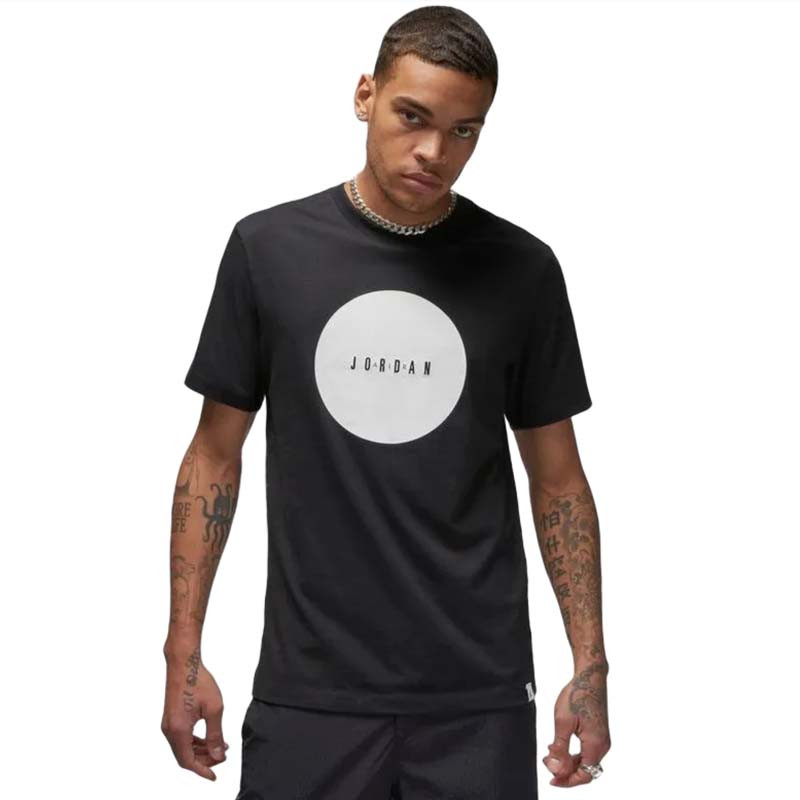 Jual Baju Basket Air Jordan Air Wordmark Stamp Tee Black White Original Dv8438-010 - www.hoopspoint.com