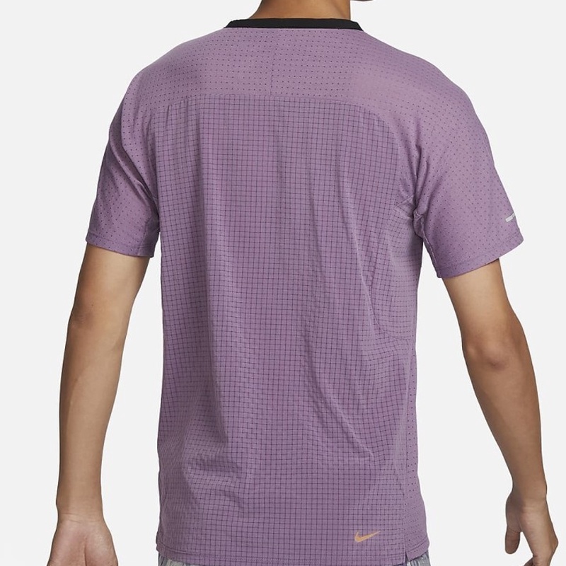 Jual Baju Lari Nike Dri Fit Solar Chase Short Sleeve Trail Top Purple Original Dv9306-536 - hoopspoint.com