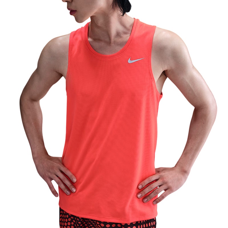 Jual Baju Lari Nike As M Nk Df Miler Tank Bright Crimson Original Dv9322-635 - hoopspoint.com