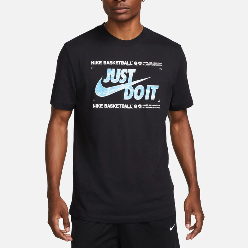 Jual Baju Basket Nike Dri-Fit Tee Just Do It Black Original Dv9716-010 - hoopspoint.com