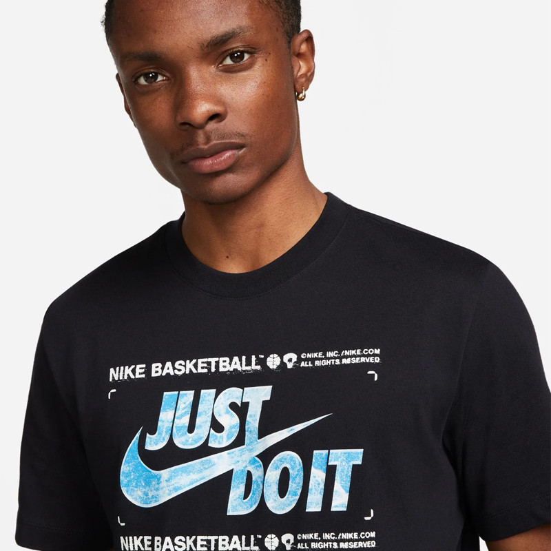 Jual Baju Basket Nike Dri-Fit Tee Just Do It Black Original Dv9716-010 - hoopspoint.com