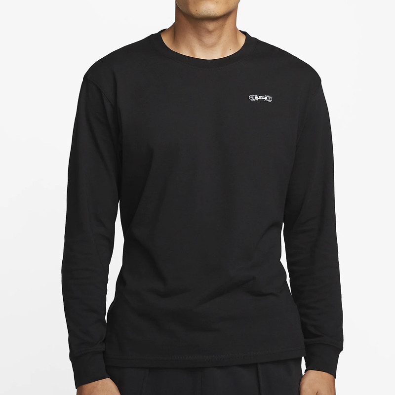 Jual Baju Basket Nike Lebron Long-Sleeve Black Original Dv9723-010 - www.hoopspoint.com