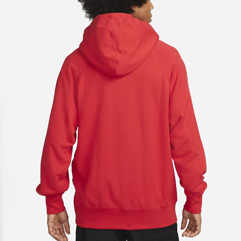 Jual Baju Sneakers Nike French Terry Pullover Hoodie Red Original Dv9778-657 - hoopspoint.com