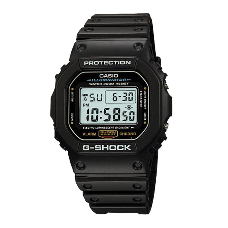 Jual Jam Tangan Training Pria Casio G-Shock Black Resin Water Resistant 200M Black Original Dw-5600E-1Vdf - www.hoopspoint.com