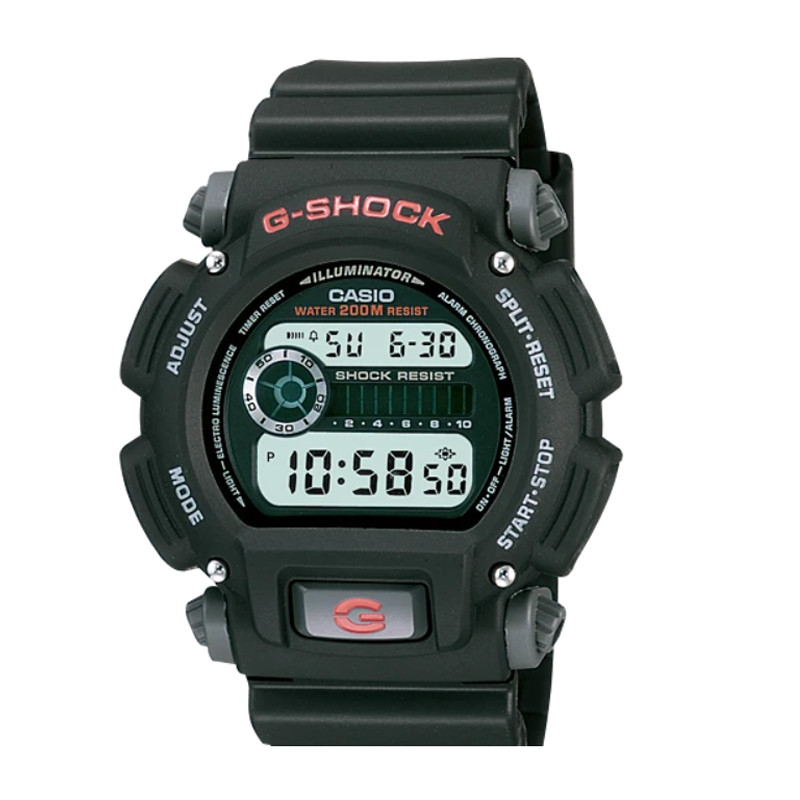 Beli Jam Tangan Training Pria Casio G-Shock Digital Dial Black Resin Strap Black Original Dw-9052-1Vdr