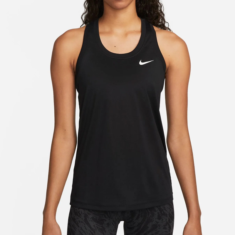 Jual Baju Training Wanita Nike Wmns Dri-Fit Racerback Tank Black Original Dx0707-010 - hoopspoint.com