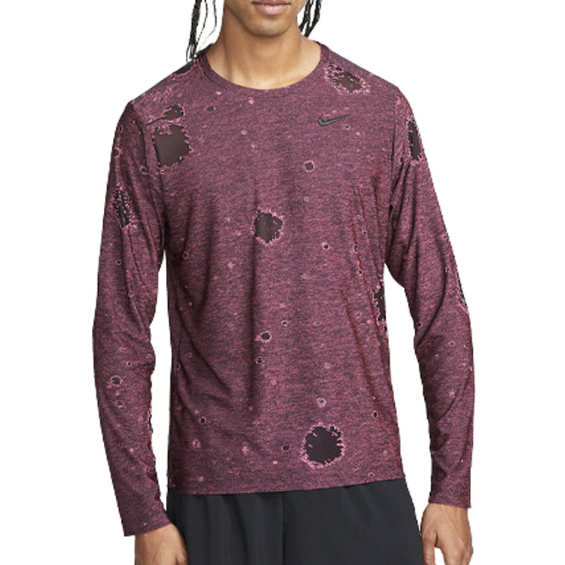 Jual Baju Lari Nike Long Sleeve Dri-Fit Dye All Over Print Tee Pink Glow Original Dx0887-607 - hoopspoint.com