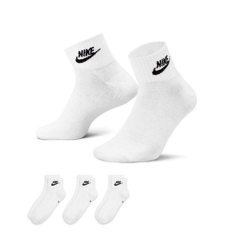 Jual Kaos Kaki Sneakers Nike Everyday Essential Ankle Socks 3 Pairs White Original Dx5074-101 - hoopspoint.com