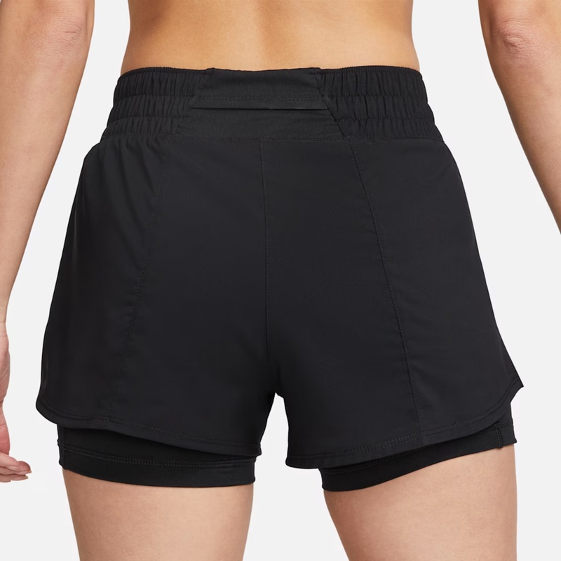 Jual Celana Lari Wanita Nike Wmns Dri-Fit One Mid-Rise 8Cm 2-In-1 Black Original Dx6013-010 - hoopspoint.com