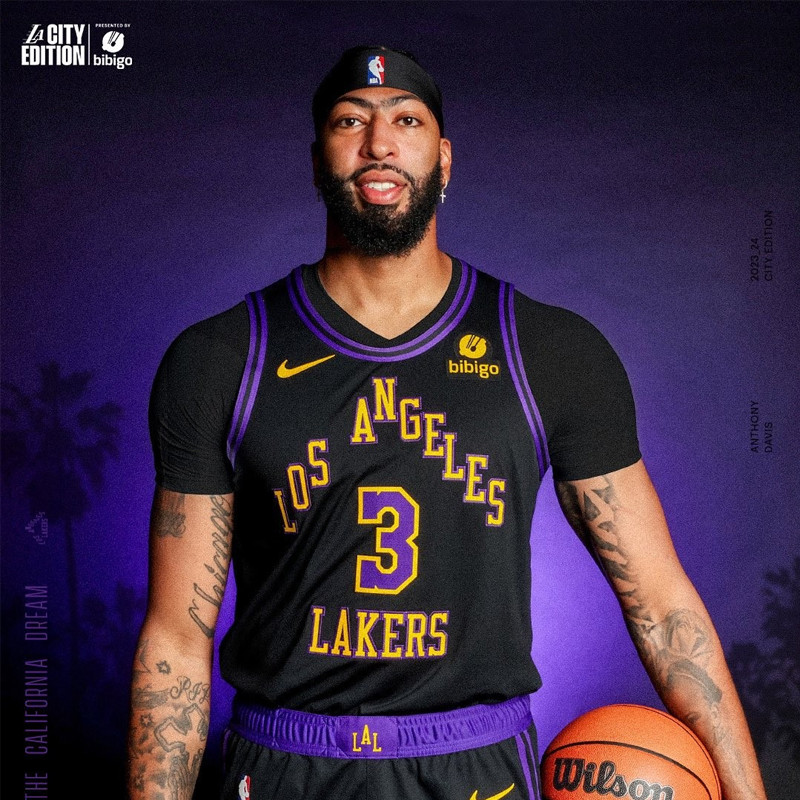 Jual Baju Basket Nike Anthony Davis La Lakers City Edition Swingman Jersey Black Original Dx8506-011 - hoopspoint.com